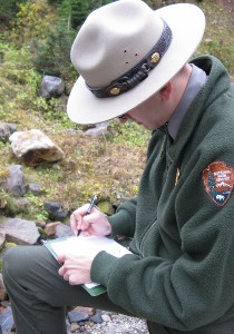 ParkRangerlogginginatMountRainier